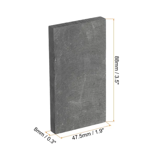 Vista 116 de MECCANIXITY Bloque de Grafito Lingote Rectángulo Placa de Electrodo de Grafito 10x10x0.4mm para Fundición por Fusión, Electrolisis Galvanoplastia