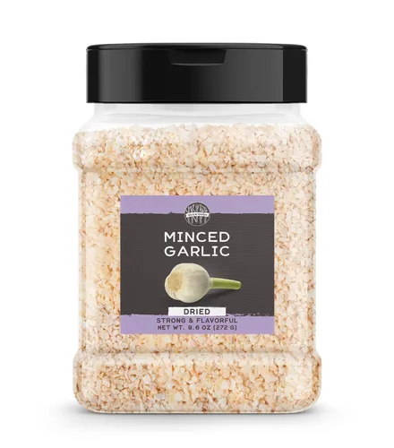 Birch & Meadow Ajo picado seco, 9.6 oz, básico de cocina, sabor salado