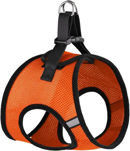 Vista 13 de Dogline York Step-in Air - Arnés de malla para perro, sin estrangulamiento, chaleco suave acolchado en el pecho para cachorros, perros pequeños Negro
