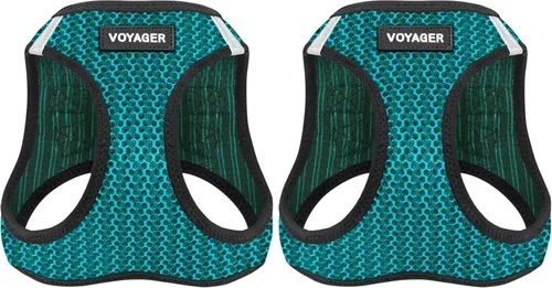 Vista 37 de Voyager Step-in Air - Arnés de malla para cualquier clima, reflectante, antitirones, para perros y gatos pequeños y medianos, con velcro, hebilla
