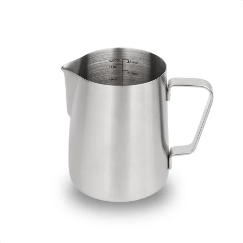 Vista 25 de watchget Jarra Espumadora de Leche 350ml/600ml/900ml/1500ml (12oz/20oz/32oz/52oz) - Jarra de Acero Inoxidable para Vapor de Espresso