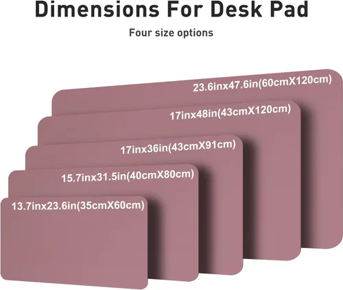 Vista 928 de Aothia Protector de escritorio de cuero, alfombrilla para mouse, alfombrilla de escritorio de oficina, 31.5 x 15.7 pulgadas, secante de escritorio