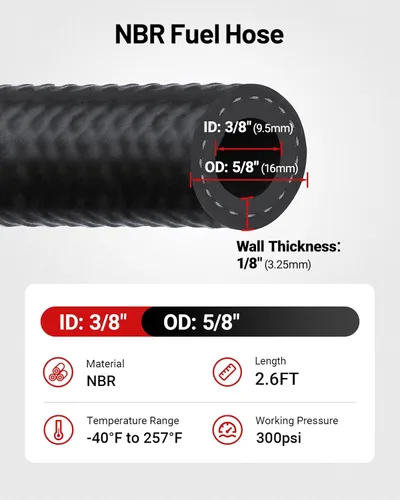 Vista 4 de EVIL ENERGY - Depósito de captura de aceite, kit universal con deflector y manguera de combustible NBR, tanque separador de aceite de aire
