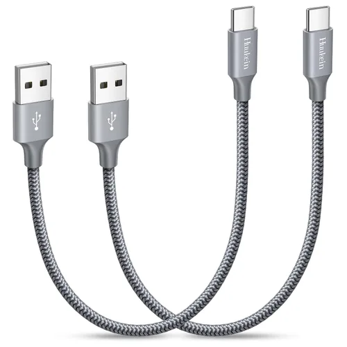 Vista 14 de Cable USB C de 10 pies, largo USB A a USB C de carga rápida, cable de carga Negro trenzado para iPhone 17 Air 16 15 Pro Max Plus, para Samsung
