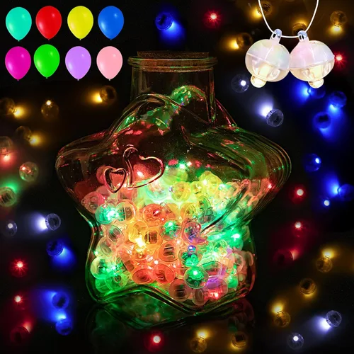 Vista 29 de 24 mini luces LED, globos de luz LED para linternas de papel, huevos de Pascua, fiesta de cumpleaños, boda, Halloween, decoración de Navidad, duran