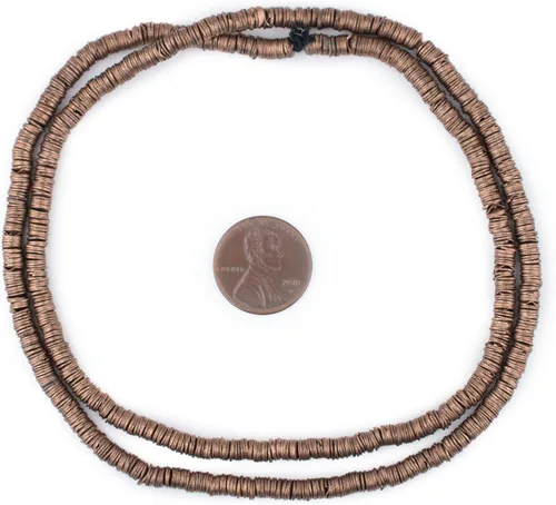 Vista 2 de TheBeadChest - Cuentas de cobre envejecido entrelazadas (0.157 in)