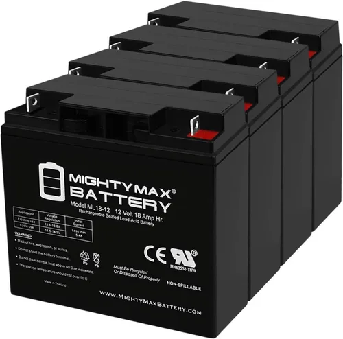 Vista 9 de Mighty Max Battery ML18-12 - 12V 18AH Reemplazo 6FM17 Silla de ruedas Scooter SLA Batería