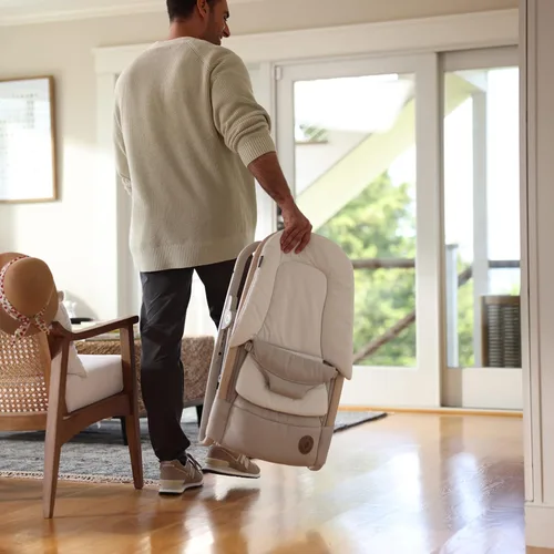 Vista 8 de Maxi-Cosi Kori - Asiento mecedor de bebé 2 en 1 para bebés, silla mecedora de bebé, portátil para bebés, grafito clásico