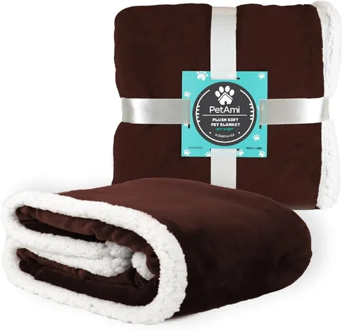 Vista 17 de PetAmi Manta para Perros Pequeños y Medianos, Manta de Cama para Mascotas Gato Cachorro Gatito, Funda de Vellón para Muebles Protector de Sofá