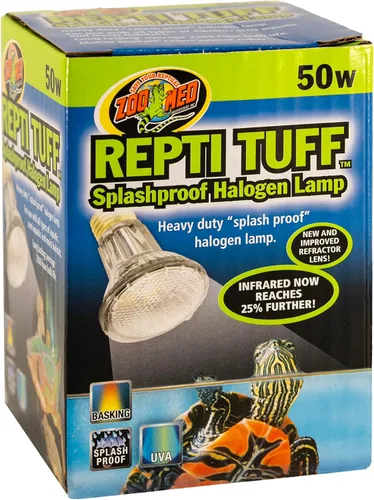 Vista 2 de Zoo Med Turtle Tuff - Lámpara halógena a prueba de salpicaduras de 50 vatios