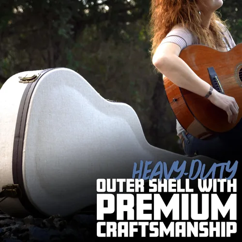 Vista 5 de Gator Cases Journeyman Series Deluxe Wood Case for Resonator Style Acoustic Guitars