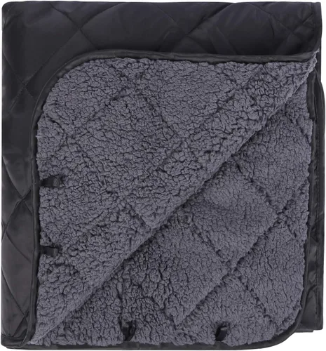 Vista 11 de REDCAMP Manta impermeable para estadio con forro sherpa, manta de automóvil para clima frío, resistente al viento para acampar al aire libre