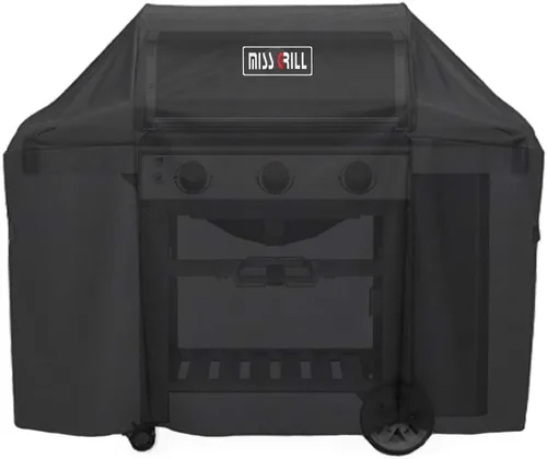 Vista 4 de MissGrill 7130 Cubierta para Parrilla Compatible con Parrilla Weber Genesis II de 3 Quemadores y Parrillas Genesis 300 Series (Comparado con 7130)