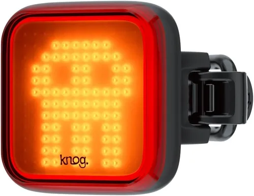 Vista 7 de Knog Blinder - Luz trasera para bicicleta – 100 lúmenes USB recargable, impermeable, 8 modos, se adapta a 0.866-1.260 in, 1,476.4 ft de visibilidad