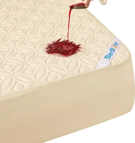 Vista 11 de BEDLORE Protector de colchón impermeable, protector de colchón de tamaño individual con bolsillo profundo de 6 a 15 pulgadas de profundidad, suave