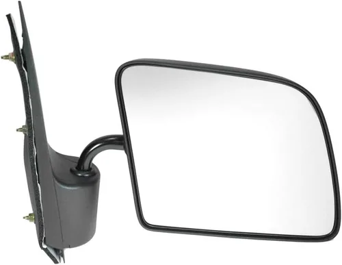 Vista 121 de TRQ Cubierta cromada del espejo manual del lado del pasajero, acabado liso para Volvo VNL 2004-2014
