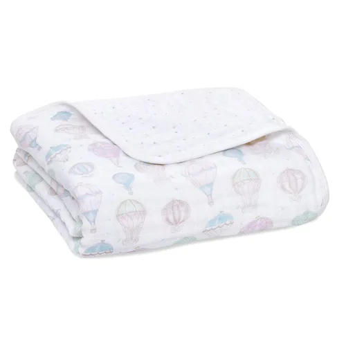 aden + anais Manta de muselina 100% algodón orgánico para bebé, ropa de cama de cuna para recién nacidos y niños pequeños, cobija de guardería para