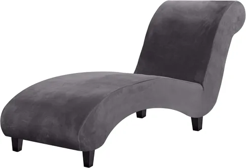 Vista 10 de H.VERSAILTEX Funda para Chaise Lounge de Interior de Terciopelo Funda Deslizable para Chaise de Alta Elasticidad Funda para Silla Lounge Funda