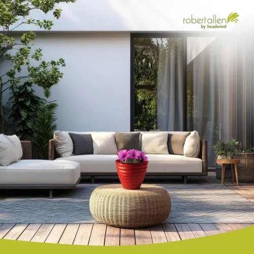 Vista 3 de Maceta decorativa Avondale de la colección clásica Ironstone de Headwind Robert Allen, Autumn Blaze, 10 pulgadas