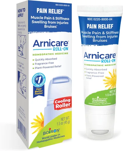 Boiron Arnicare Roll-On para el alivio del dolor en las articulaciones, dolor muscular, dolor muscular y la hinchazón de moretones o lesiones -