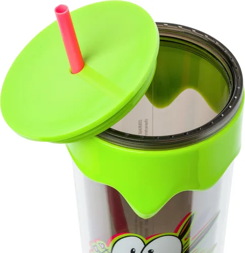 Vista 5 de Silver Buffalo Coraje, el perro cobarde Taza con escultura 3D de dibujos animados nostálgicos de miedo, 26 onzas