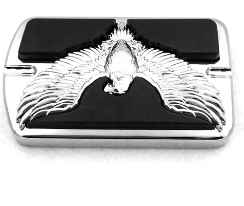 Vista 4 de HONGK - Eagle Hawk Emblem - Pedal de freno grande cromado compatible con Touring Softail Deluxe FLSTN [B01BW4N5XG]