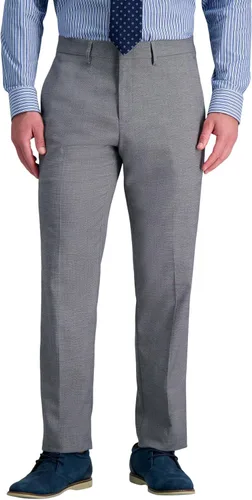 Vista 23 de Haggar Pantalones y Chaquetas de Traje por Separado Jmh Premium Stretch de Corte Entallado para Hombres Negro Sólido