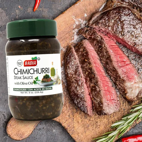 Vista 3 de Badia Chimichurri - Salsa de filete con aceite de oliva, 8 onzas, salsa tradicional argentina para asar a la parrilla, adobos y carnes