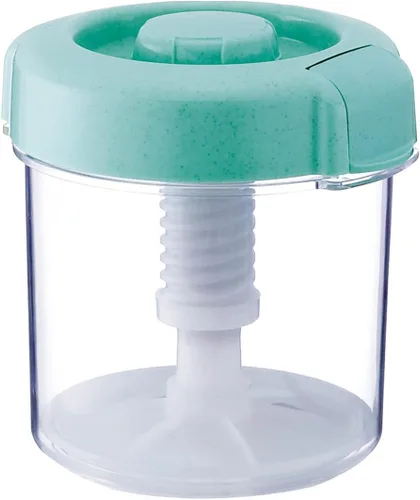 Vista 12 de Tsukemono - Contenedor redondo para hacer pepinillos instantáneos, fabricado en Japón, sin BPA (azul 0.8 L)