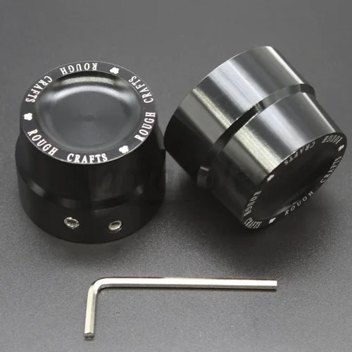 Vista 5 de Tapa de tuerca de eje delantero Tapas de eje para Harley Softail Electra Road Glide Sportster (delantero)