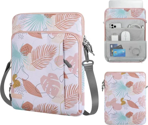 Vista 16 de MoKo estuche con bolsillos para tablet de 12.9 pulgadas, para iPad Pro 2021/2020/2018/2017/2015 de 12.9 pulgadas, Surface Laptop Go de 12.4 pulgadas