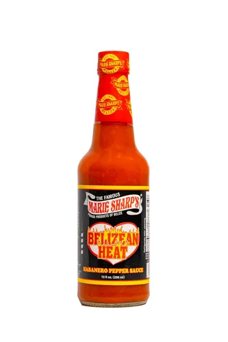 Vista 3 de Marie Sharp's Belizean Heat - Salsa de pimienta habanero, 10 onzas, salsa picante gourmet extra picante de Belice, totalmente natural, sin