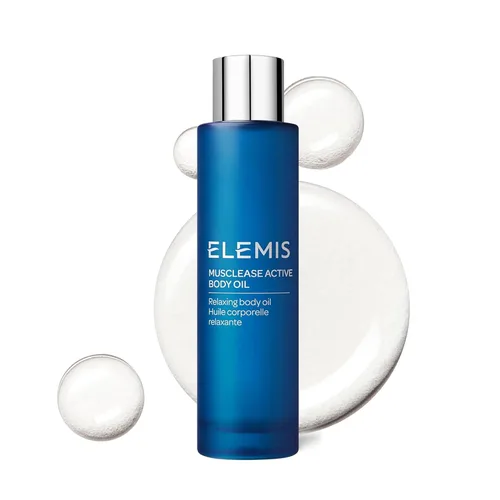 ELEMIS Active Body Concentrate Musclease 100ml, Revitalizing Massage Oil for Tired, Aching Muscles