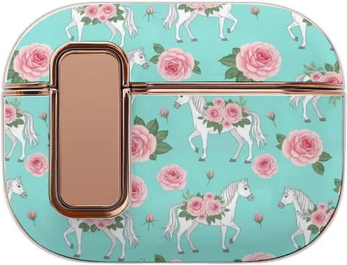 Vista 8 de Full Protective Cover Compatible with Airpods Pro 2 Wireless Charging Case for Women with Lock, Cute Panda, Safe and Shockproof