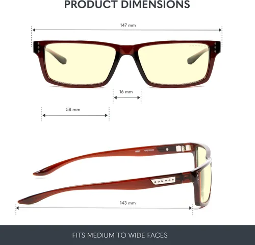 Vista 2 de GUNNAR - Gafas Premium para Juegos y Computadora - Bloquea la Luz Azul - Riot