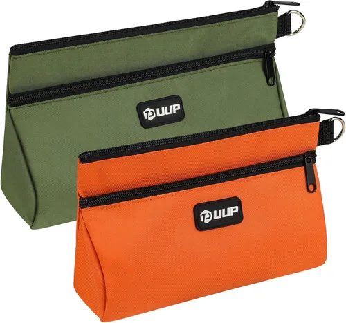 Vista 9 de Bolsa de herramientas UUP de 10 pulgadas, bolsa de herramientas con cremallera de dos compartimentos resistente, bolsa de herramientas de utilidad