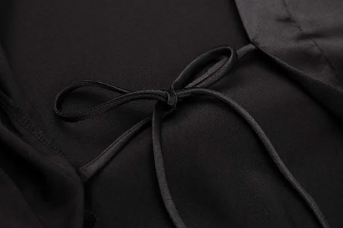Vista 15 de Bata tipo kimono de satén para mujer, bata larga y sedosa para dama de honor, ropa de dormir para boda, fiesta, prepararse