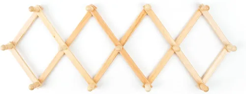 Vista 8 de Fox Run Estante de pared extensible de madera de haya para tazas de café