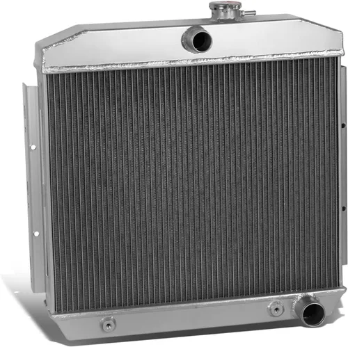 Vista 8 de DNA Motoring RA-CHEVYT47-3 - Radiador de aluminio completo de 3 filas compatible con modelos 47-54 Pickup/Suburban L6, 19.75 x 20.75 x 2.25