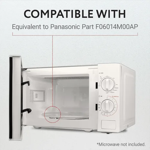 Vista 3 de Impresa Placa giratoria de vidrio para microondas de repuesto, compatible con los modelos Panasonic, Kenmore y Sears, 16.5 pulgadas de diámetro