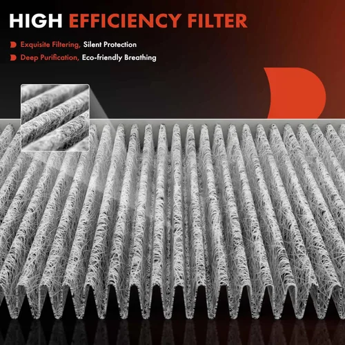 Vista 4 de A-Premium Filtro de aire de cabina de 2 piezas con carbón activado compatible con Nissan Frontier 2005-2021, Pathfinder 2005-2012, Xterra 2005-2015