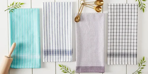 Vista 6 de DII Everyday Basic Collection - Juego de toallas de cocina tejidas, 20 x 28 pulgadas, berenjena, 8 piezas