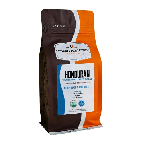 Vista 55 de Café Fresh Roasted, 100% descafeinado colombiano procesado con agua, 12 oz, tostado medio, kosher, molido