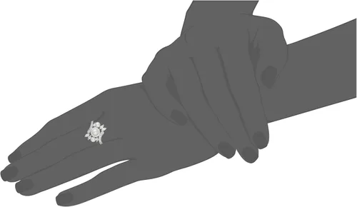 Vista 3 de Tienda Collection Platinum-Plated Sterling Silver Freshwater Pearl Bypass with Frosty Mint Infinite Elements Cubic Zirconia Accents Ring