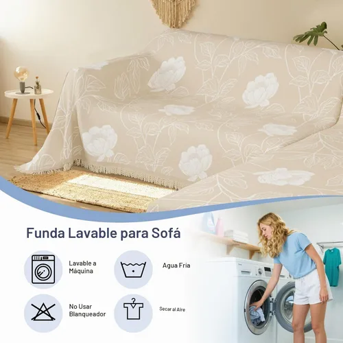 Vista 9 de fundas de sofá seccional para sofá seccional 100% impermeable en forma de L, manta protectora para mascotas, 2 piezas, lavable, de felpilla