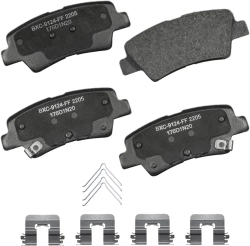 Vista 154 de Pastillas de freno traseras cerámicas Bendix Premium SBC1337 para Cadillac CTS 2014-2008, SRX 2016-2010, Chevrolet Camaro 2015-2010, Saab 9-4X 2011
