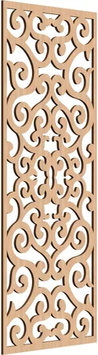 Vista 34 de 9 3/8 pulgadas de ancho x 24 3/8 pulgadas de alto x 1/4 pulgadas de alto, paneles de pared de madera con calado, cereza