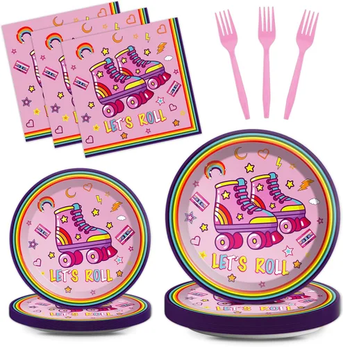 Vista 34 de 100 piezas de platos y servilletas para fiesta de construcción con temática de camiones de construcción, suministros de decoración para fiesta