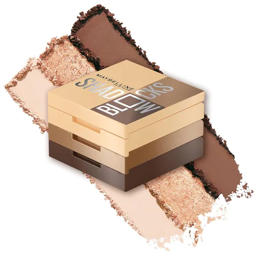 Vista 11 de Maybelline New York Shadow Blocks Shadow Blocks - Paleta de sombras de ojos, trío de sombras de ojos apiladas, 82nd & Park Ave, 0.08 onzas