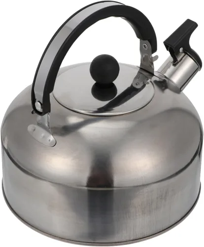 Vista 9 de Tetera de acero inoxidable para estufa, tetera de acero inoxidable hervidor de agua hirviendo para estufa, herramienta de cocina, tetera hirviendo